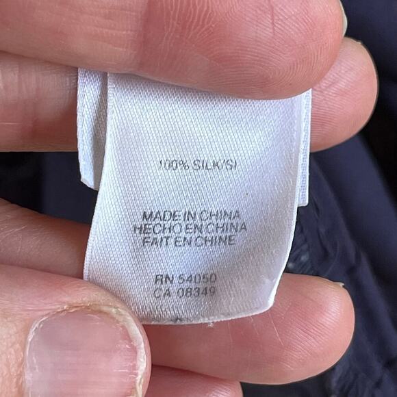 Dior Women's Navy/Purple 100% Silk Ruffled Mini Dress Size L - Picture 12 of 14